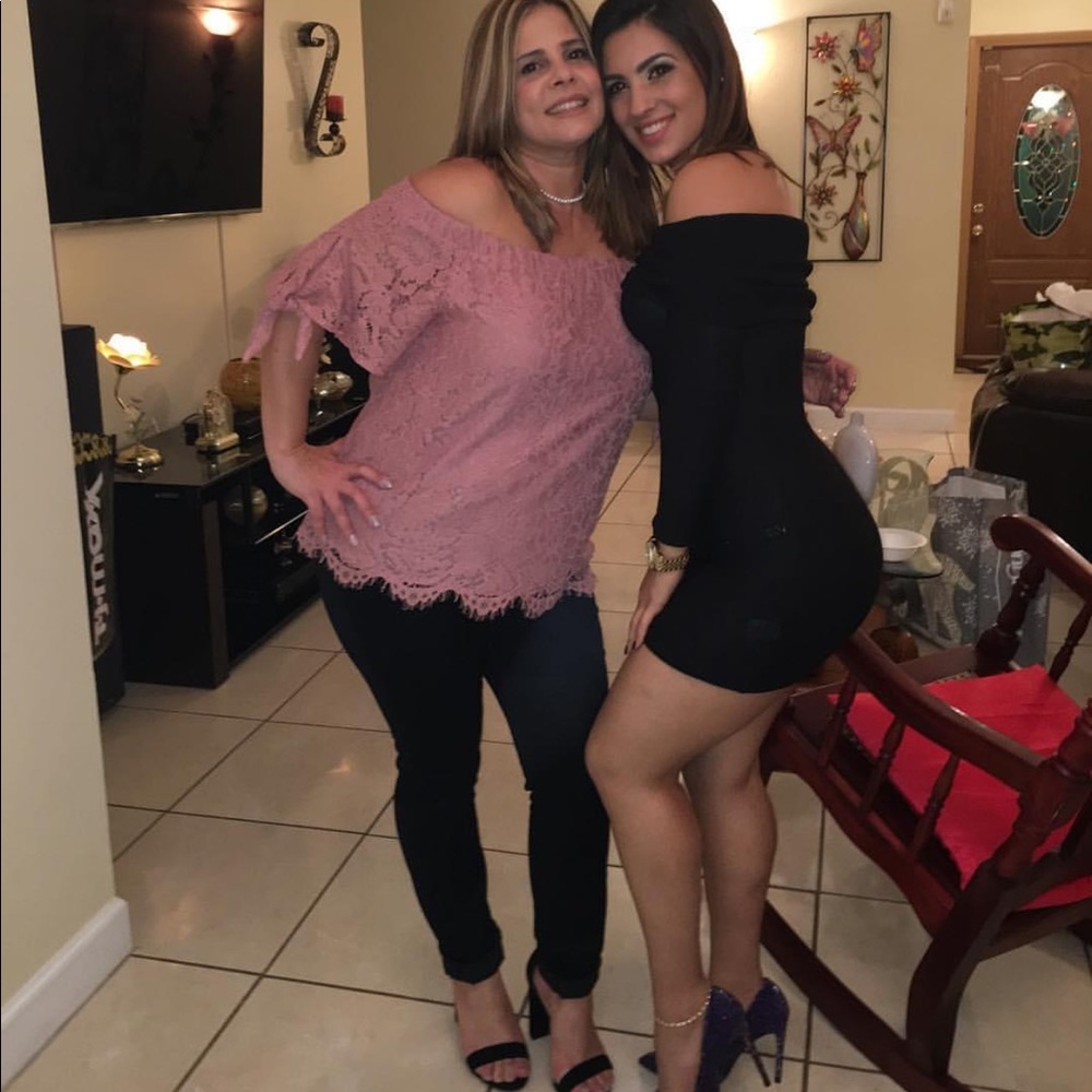 Off the shoulder grey dress used once